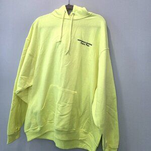 NWOT Jerzees Neon Yellow Hoodie Size 2XL